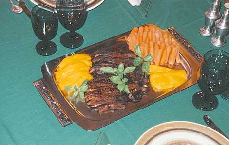 Broiled Portabella Mushrooms with Mango and Carrots